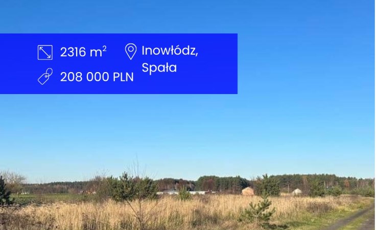 działka na sprzedaż - Inowłódz, Spała