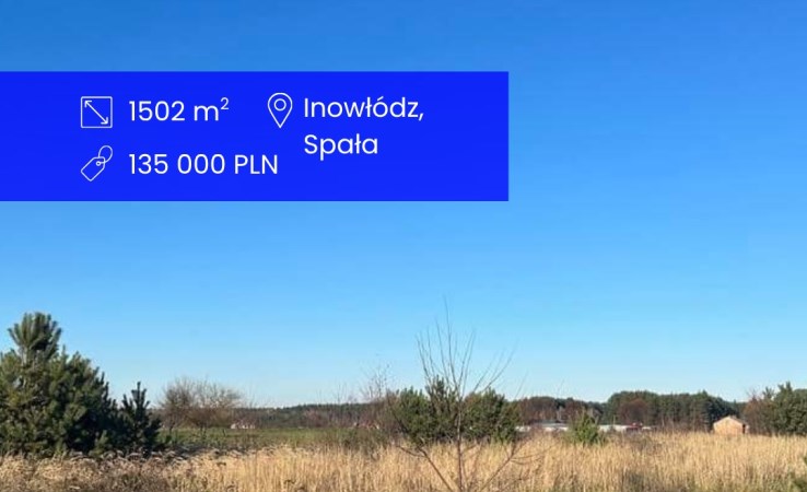działka na sprzedaż - Inowłódz, Spała