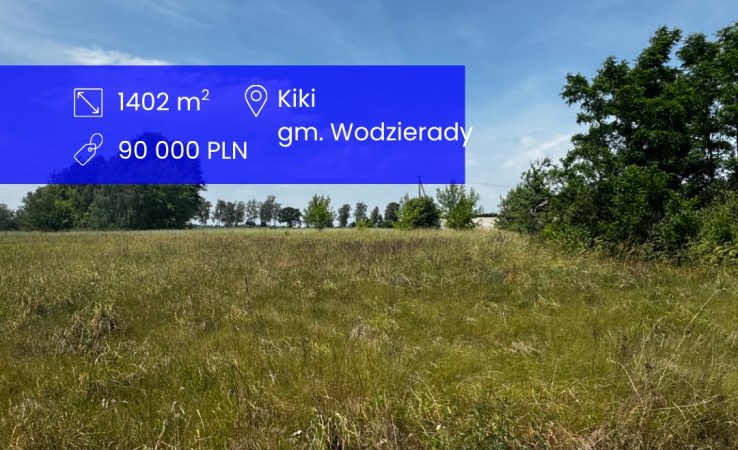działka na sprzedaż - Wodzierady, Kiki