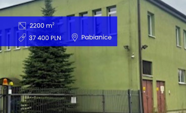 hala na wynajem - Pabianice