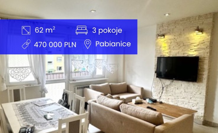 mieszkanie na sprzedaż - Pabianice